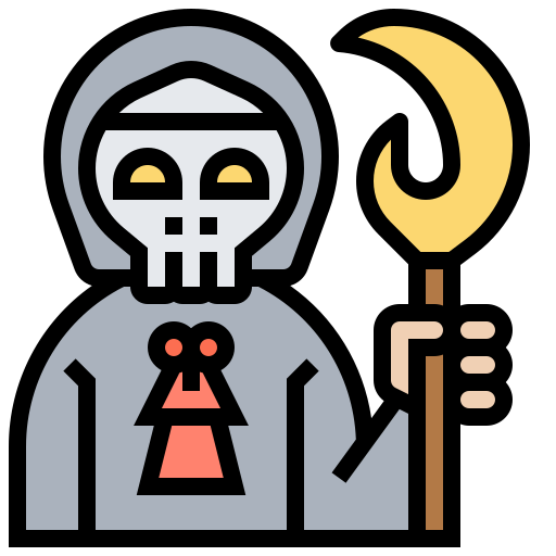 Grim reaper Meticulous Lineal Color icon