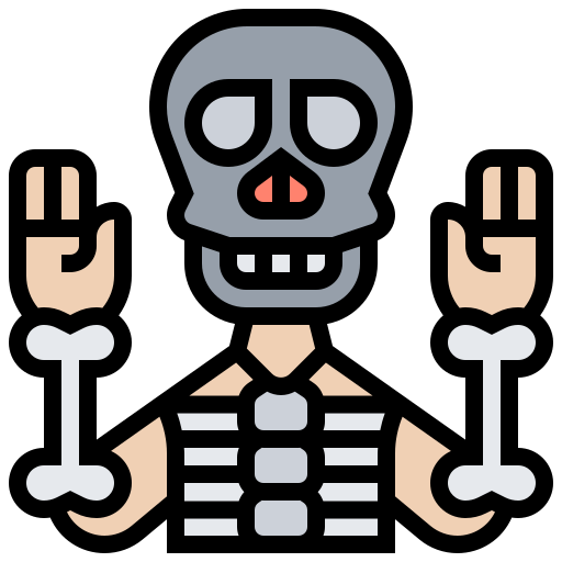 Skeleton Meticulous Lineal Color icon