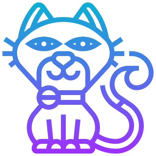 Cat Meticulous Gradient icon