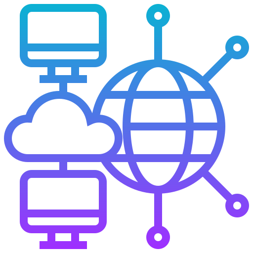 Cloud computing Meticulous Gradient icon