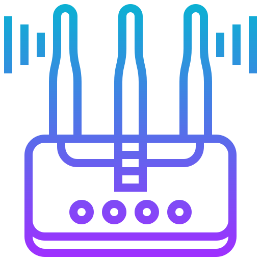 Wifi router Meticulous Gradient icon