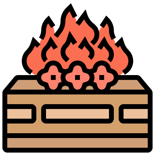 Cremation Meticulous Lineal Color icon