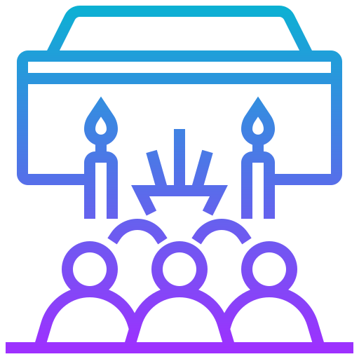 Funeral Meticulous Gradient icon
