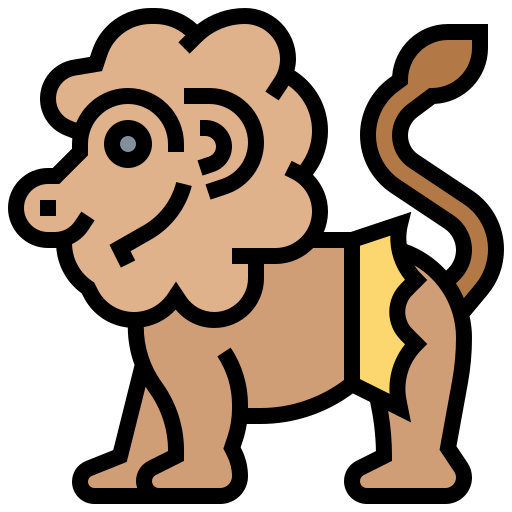 Lion Meticulous Lineal Color icon