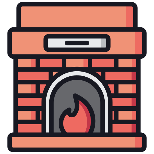 Fireplace Generic Outline Color icon