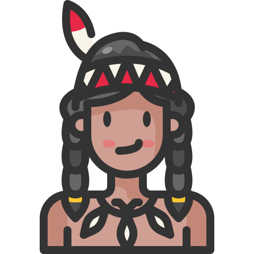 nativo americano Generic Outline Color icona