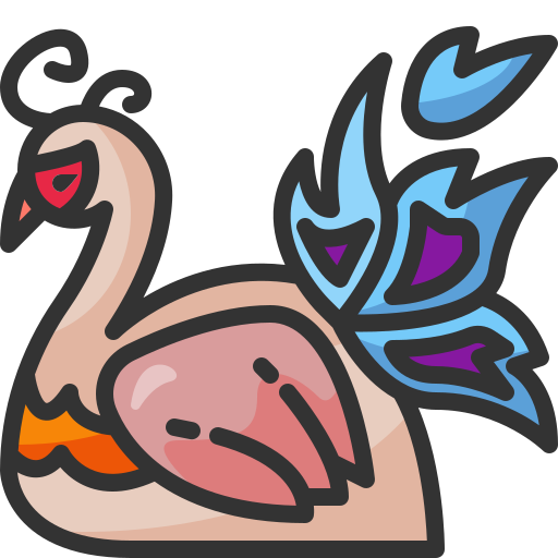 Peacock Generic Outline Color icon