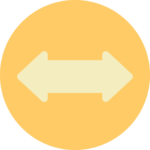 Left and right arrows Generic Flat icon