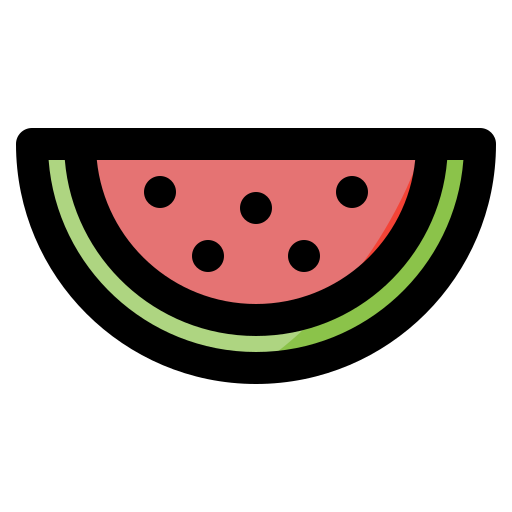 wassermelone Generic Outline Color icon