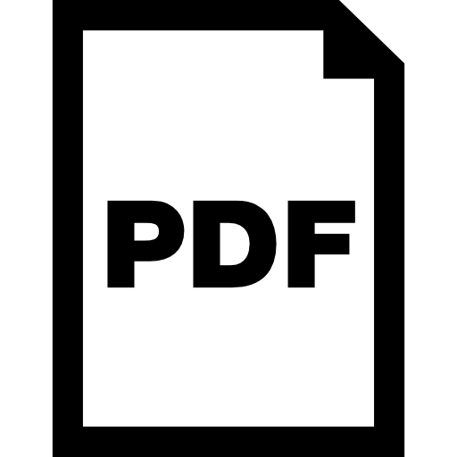 pdf ドキュメント インターフェイスのシンボル  icon