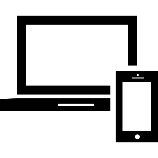 laptop e tablet  Ícone