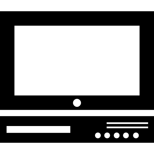 komputer z nowoczesnym ekranem  ikona