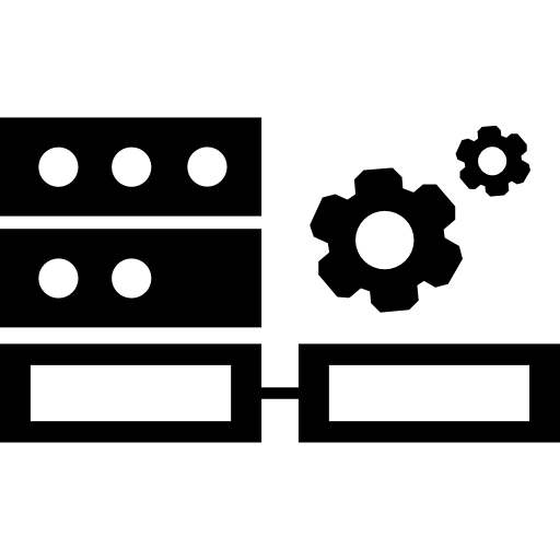 Символ интерфейса настройки подключения к серверу  иконка