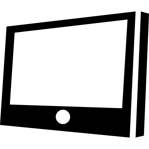 tela do tablet em perspectiva  Ícone