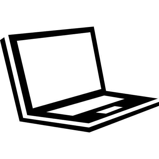 computer portatile in prospettiva  icona