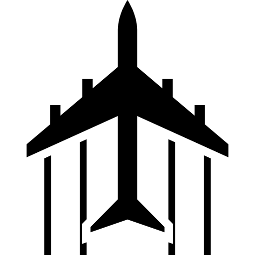 vliegtuig vlucht naar boven gericht  icoon