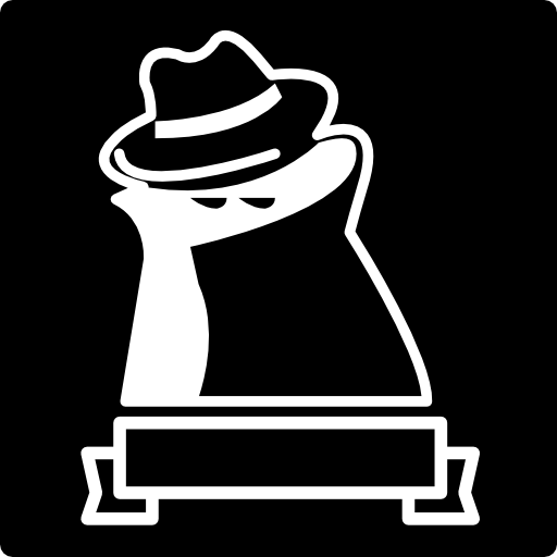 famoso simbolo del ladro di una persona coperta con uno striscione a nastro in una piazza  icona