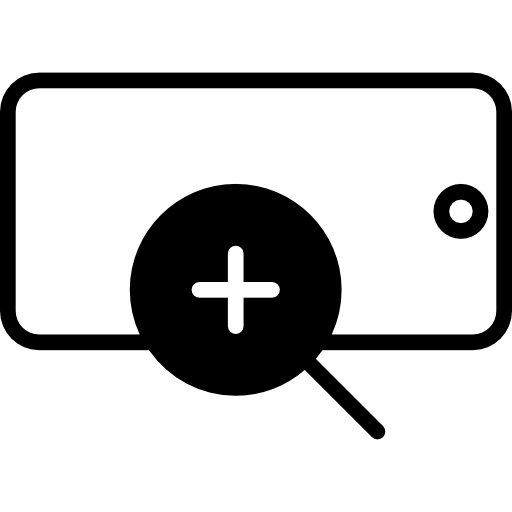 narzędzie telefonu nadzoru z zoomem  ikona