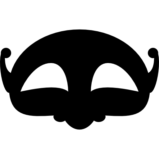 forma de máscara  icono