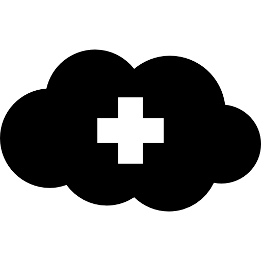 soins médicaux sur le cloud  Icône