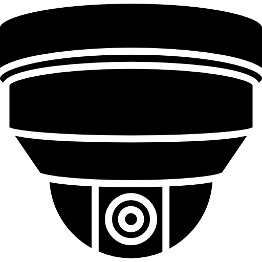 cámara de video de vigilancia  icono