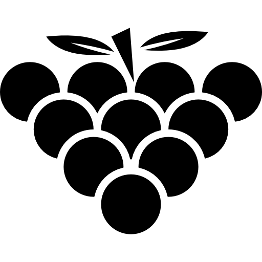 racimo de uvas  icono