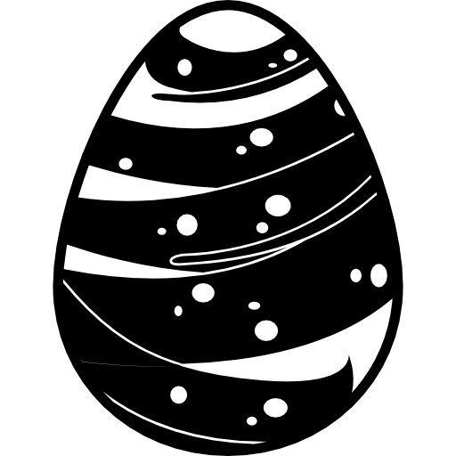 disegno dell'uovo di pasqua  icona