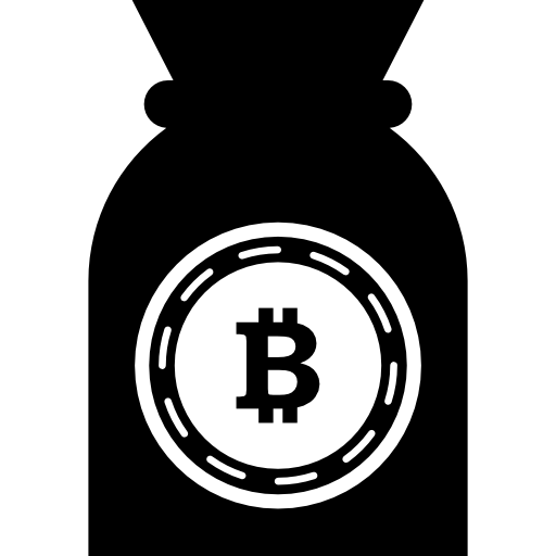 sacco di bitcoin  icona