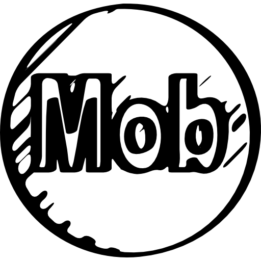 Mob sketched logo  icon