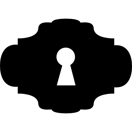 Keyhole silhouette  icon