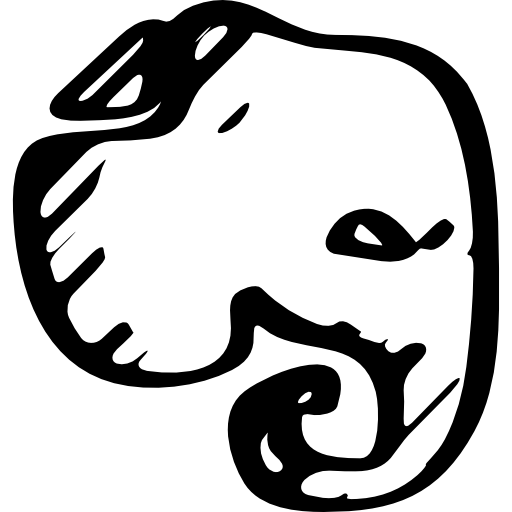 bosquejo del logo de evernote  icono
