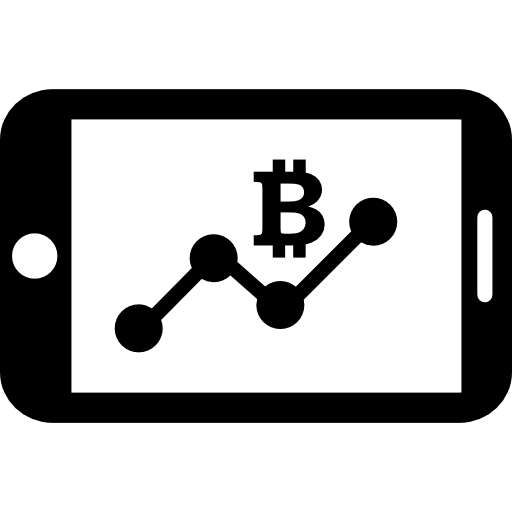 Графика соединений мобильного телефона bitcoin  иконка