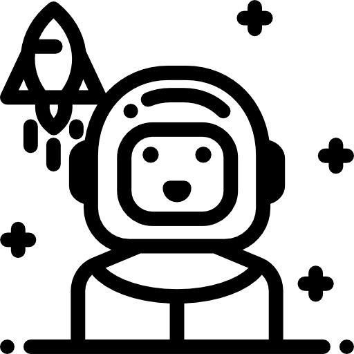 astronaut Detailed Rounded Lineal icon