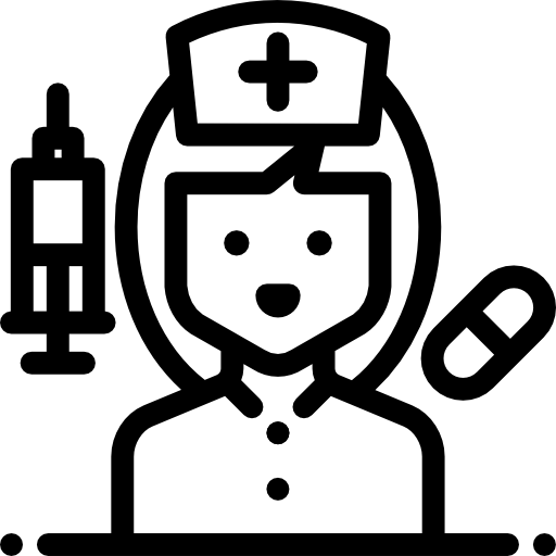 infirmière Detailed Rounded Lineal Icône