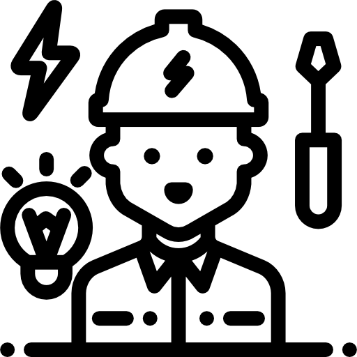 Electrician Detailed Rounded Lineal icon