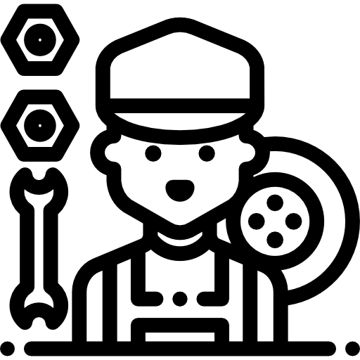 mechanik Detailed Rounded Lineal ikona