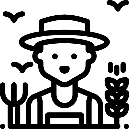 farmer Detailed Rounded Lineal icon