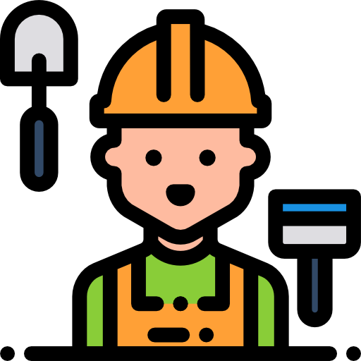 constructor Detailed Rounded Lineal color icono
