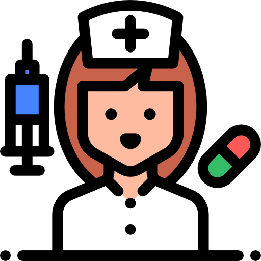 pielęgniarka Detailed Rounded Lineal color ikona