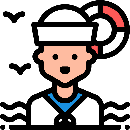 Sailor Detailed Rounded Lineal color icon
