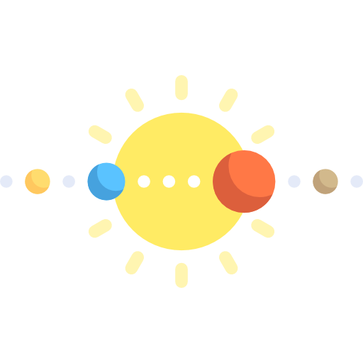 système solaire Special Flat Icône