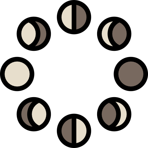 fases de la luna Special Lineal color icono