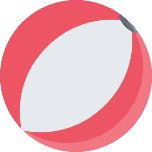 Beach ball Coloring Flat icon