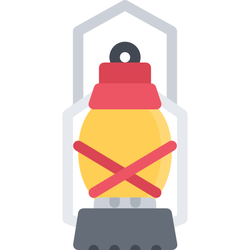 lámpara Coloring Flat icono