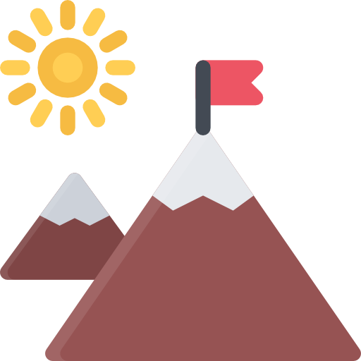 berge Coloring Flat icon