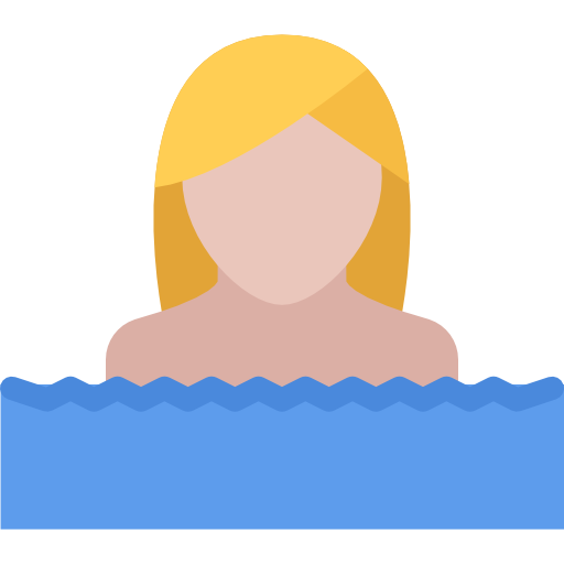 Пловец Coloring Flat иконка