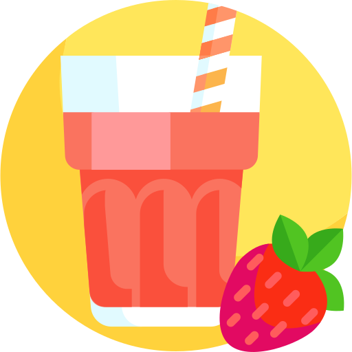 Strawberry Detailed Flat Circular Flat icon