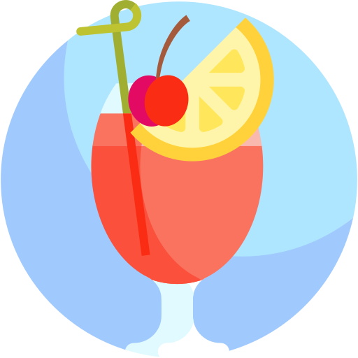 Cocktail Detailed Flat Circular Flat icon