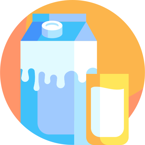 Milk Detailed Flat Circular Flat icon