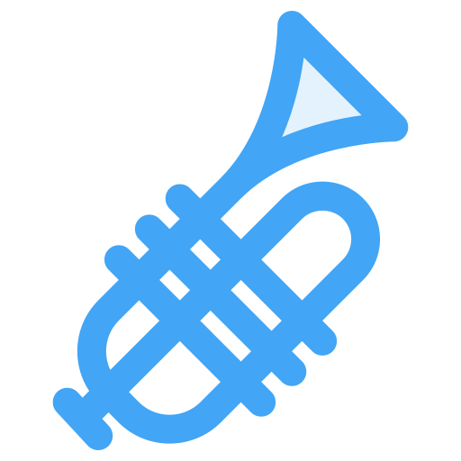 trompete Generic Blue Ícone